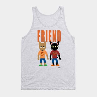 Friend Cat and Dog Tank Top